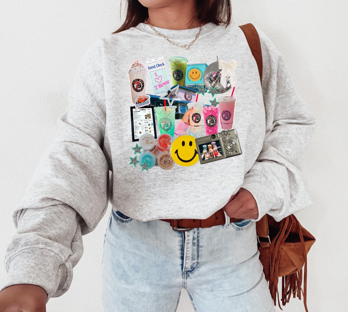 Coffee Collage Sweatshirt
