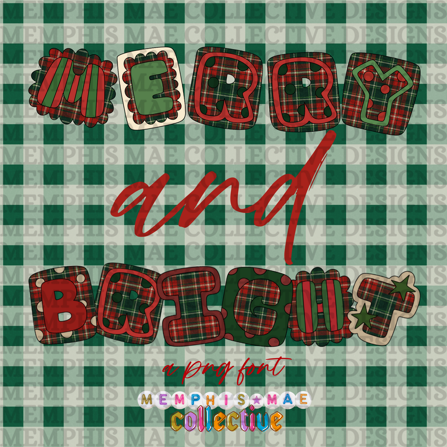 Merry & Bright - PNG Font
