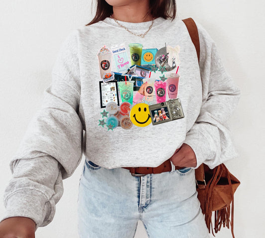 Coffee Collage Sweatshirt