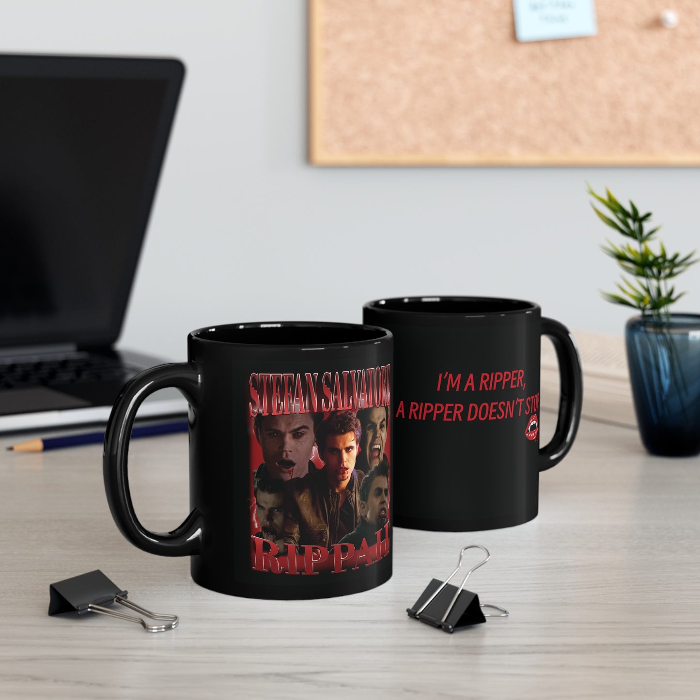 Stefan Salvatore Rippah Black Coffee Mug - 15 oz