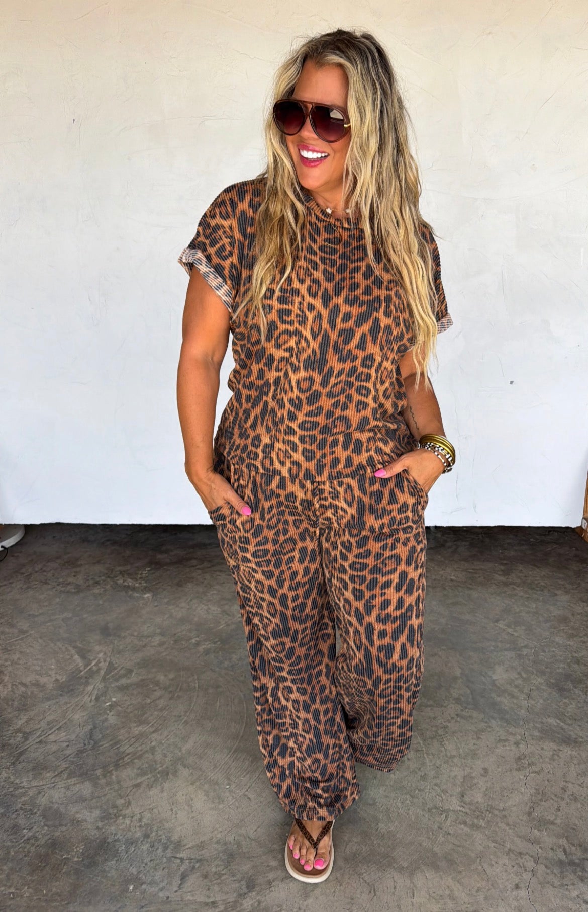 Cheetah Kelsey Pant Set